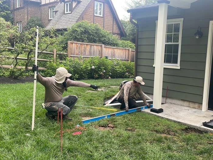 Residential Hardscape Renovation and Addition with Drainage project in Jenkintown, PA